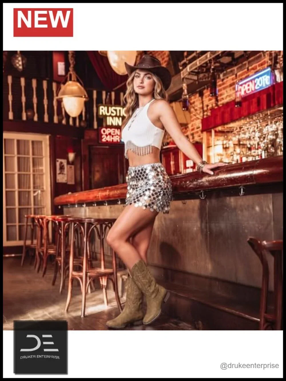 Women Square Toe Western Cowboy Boots PU Leather Mid-Calf Block Heel